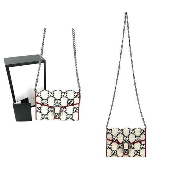 Gucci Monogram Dionysus Tweed Two-Way Bag - Picture 4 of 10